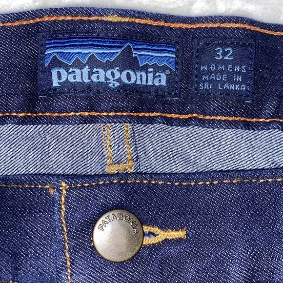 Patagonia Women’s Blue Jeans, 98% Organic Cotton size 32 Slim - Picture 6 of 13